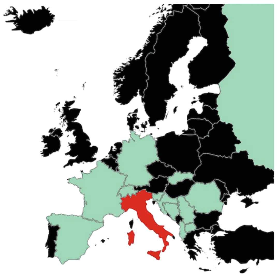 Mappa presenza internazionale T.A. Energia